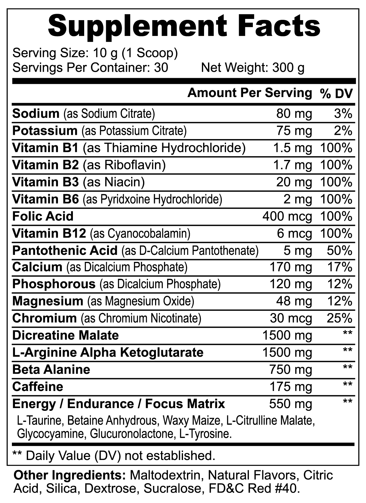 Nitro Blast Pre-Workout Powder (Fruit Punch)